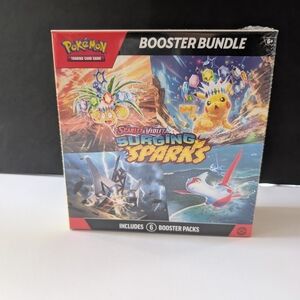 Pokemon Scarlet & Violet Surging Sparks Booster Bundle - Red, Blue, Yellow